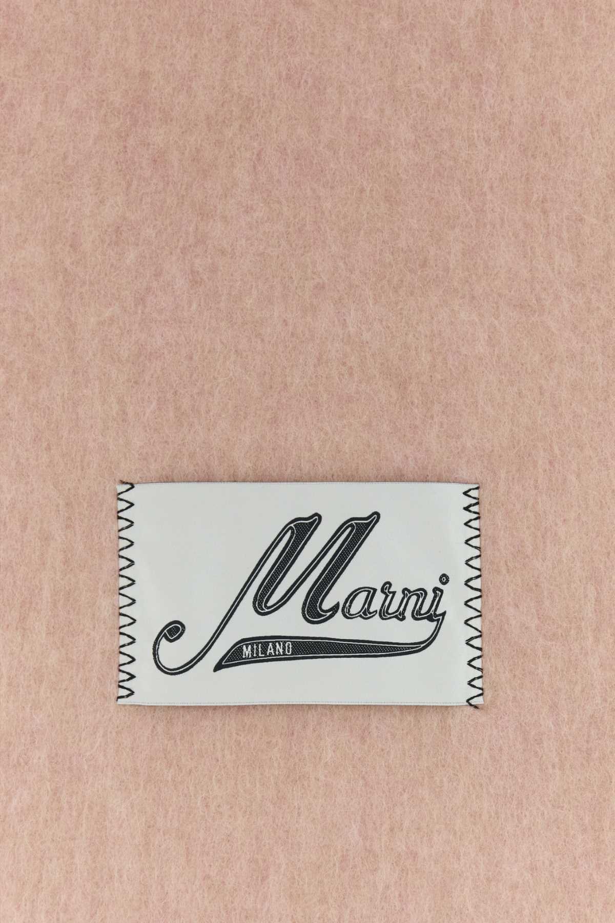 Marni Men Pink Alpaca Blend Scarf