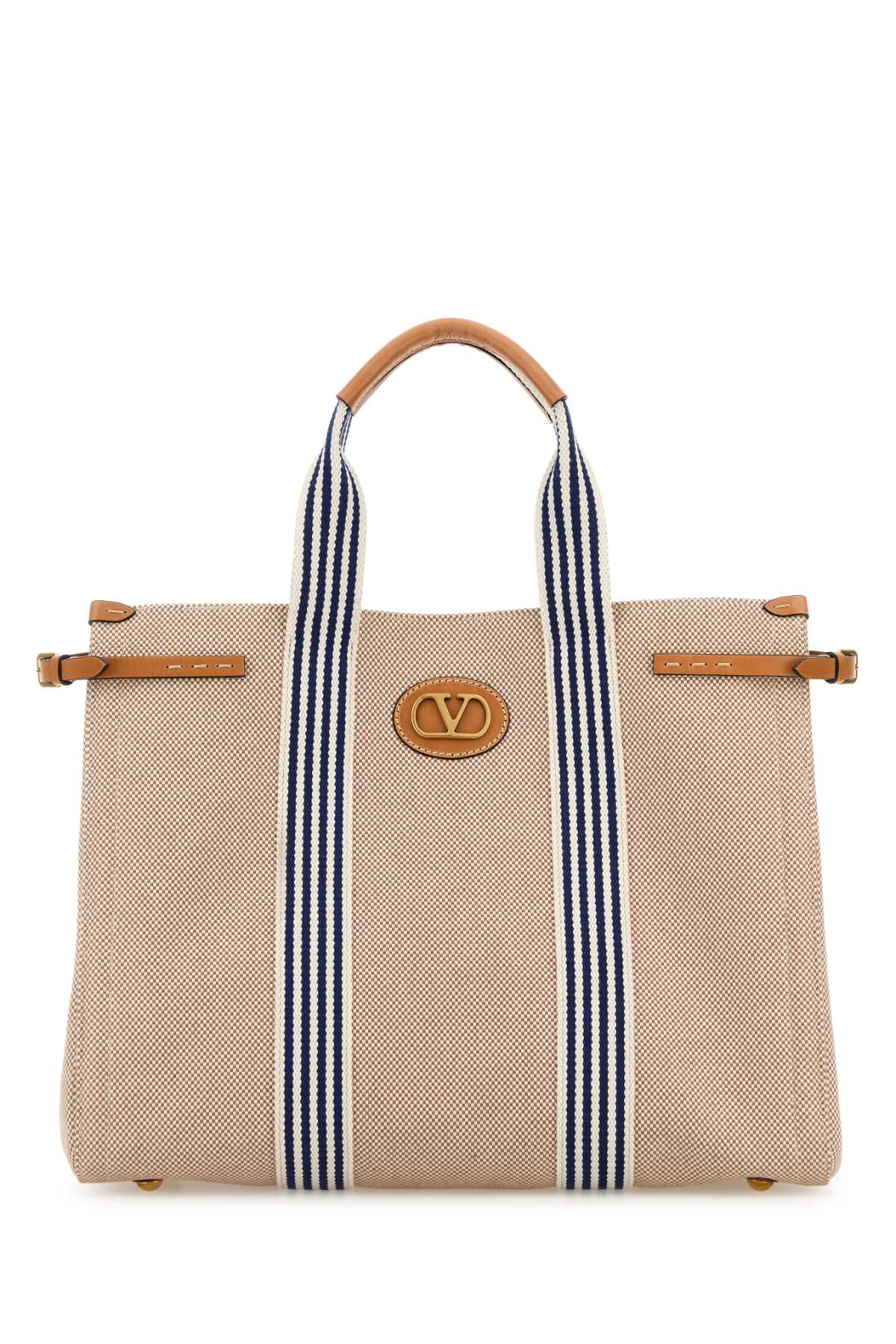 Valentino Garavani Men Two-Tone Canvas Antibes Shopping Bag
