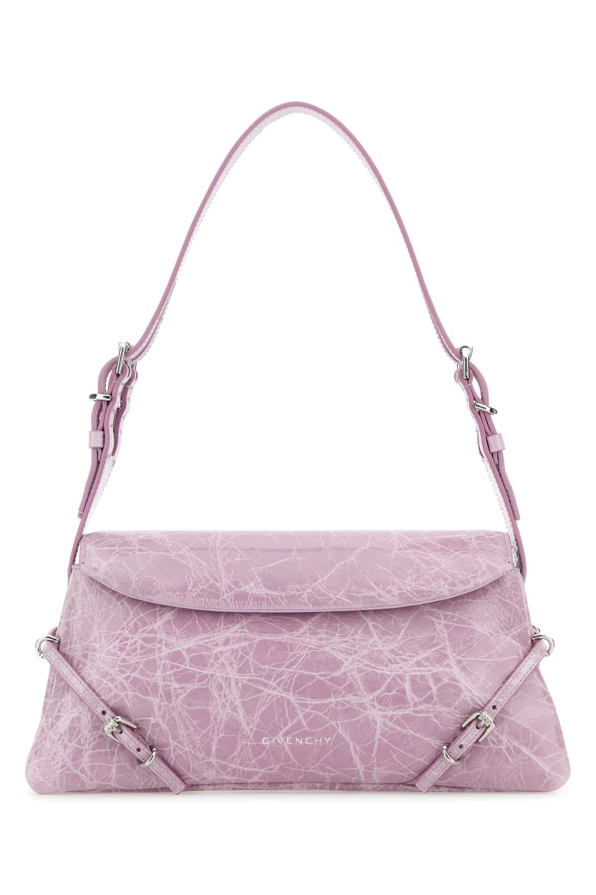 Givenchy Women Lilac Leather Pâ€™Tit Voyou Shoulder Bag