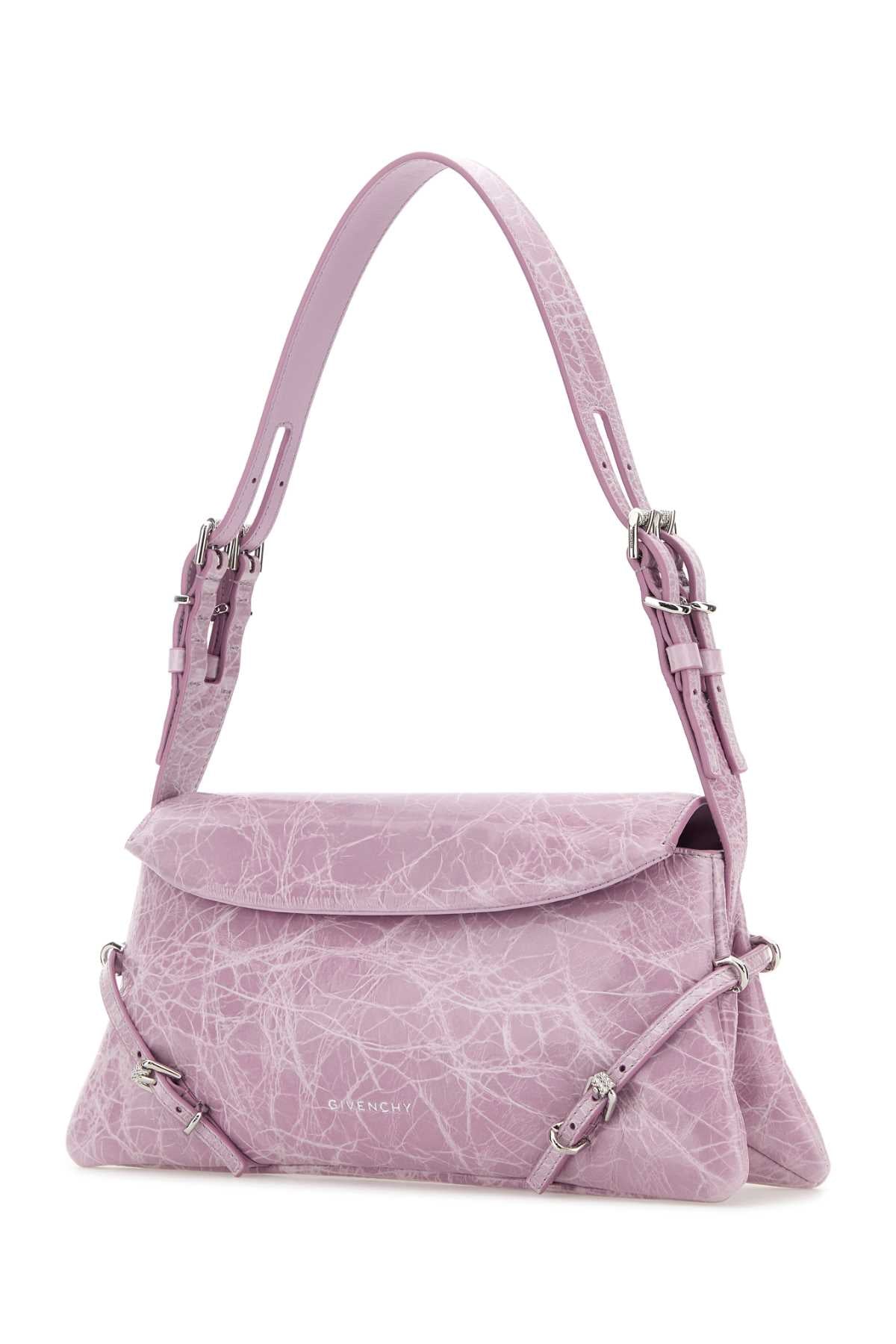 Givenchy Women Lilac Leather Pâ€™Tit Voyou Shoulder Bag