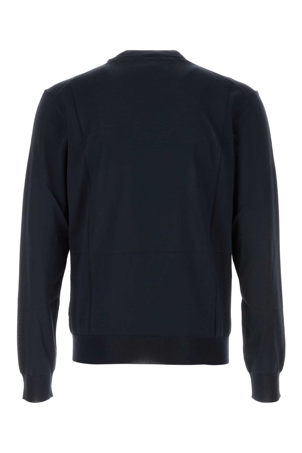 Prada Men Blue Silk Sweater
