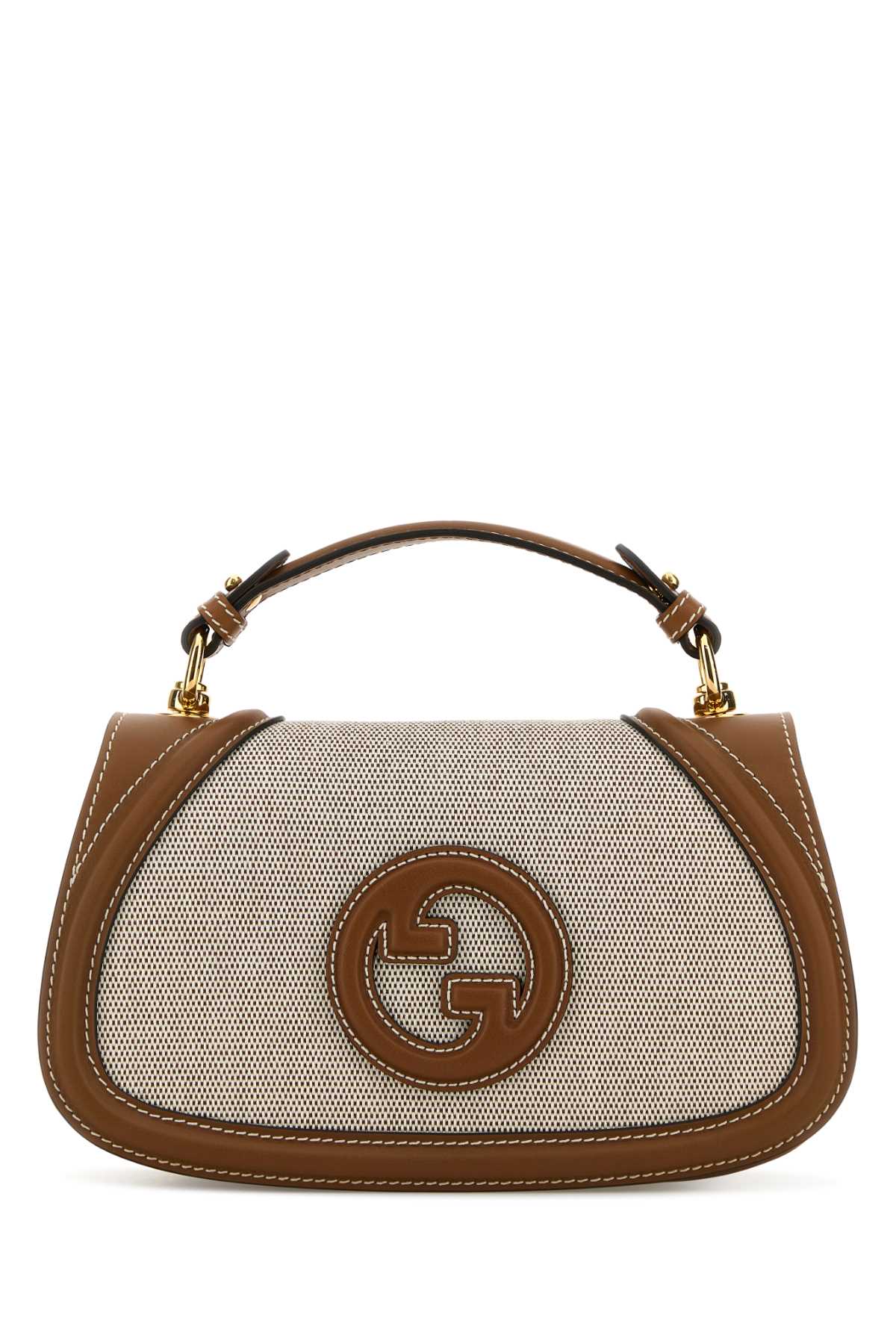 Gucci Women Two-Tone Canvas And Leather Gucci Blondie Handbag