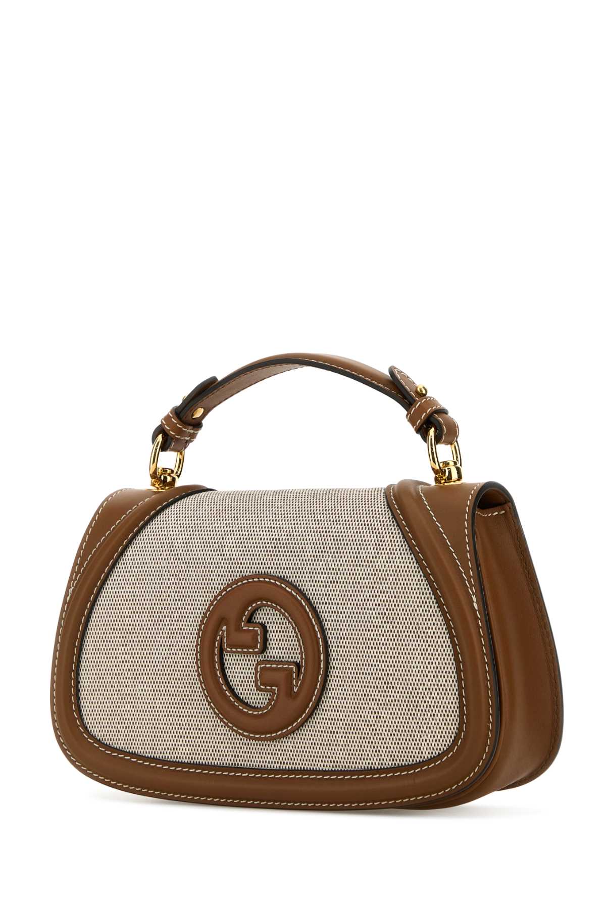 Gucci Women Two-Tone Canvas And Leather Gucci Blondie Handbag