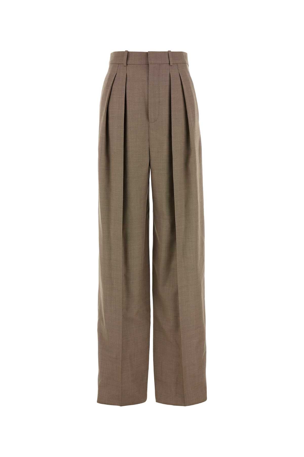 Saint Laurent Women Two-Tone Wool Pant