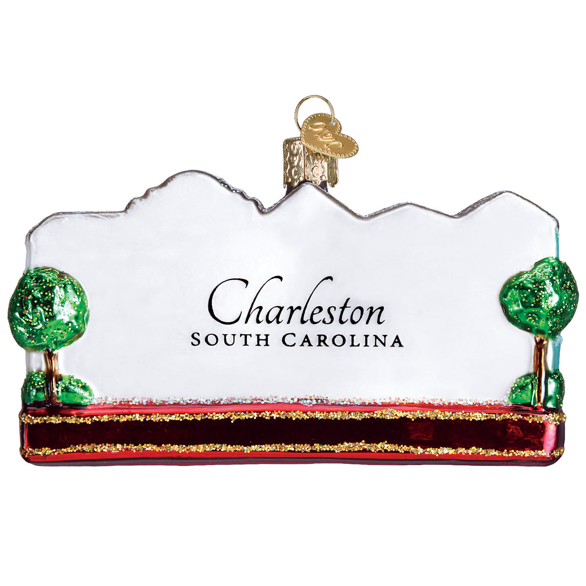 Rainbow Row Ornament