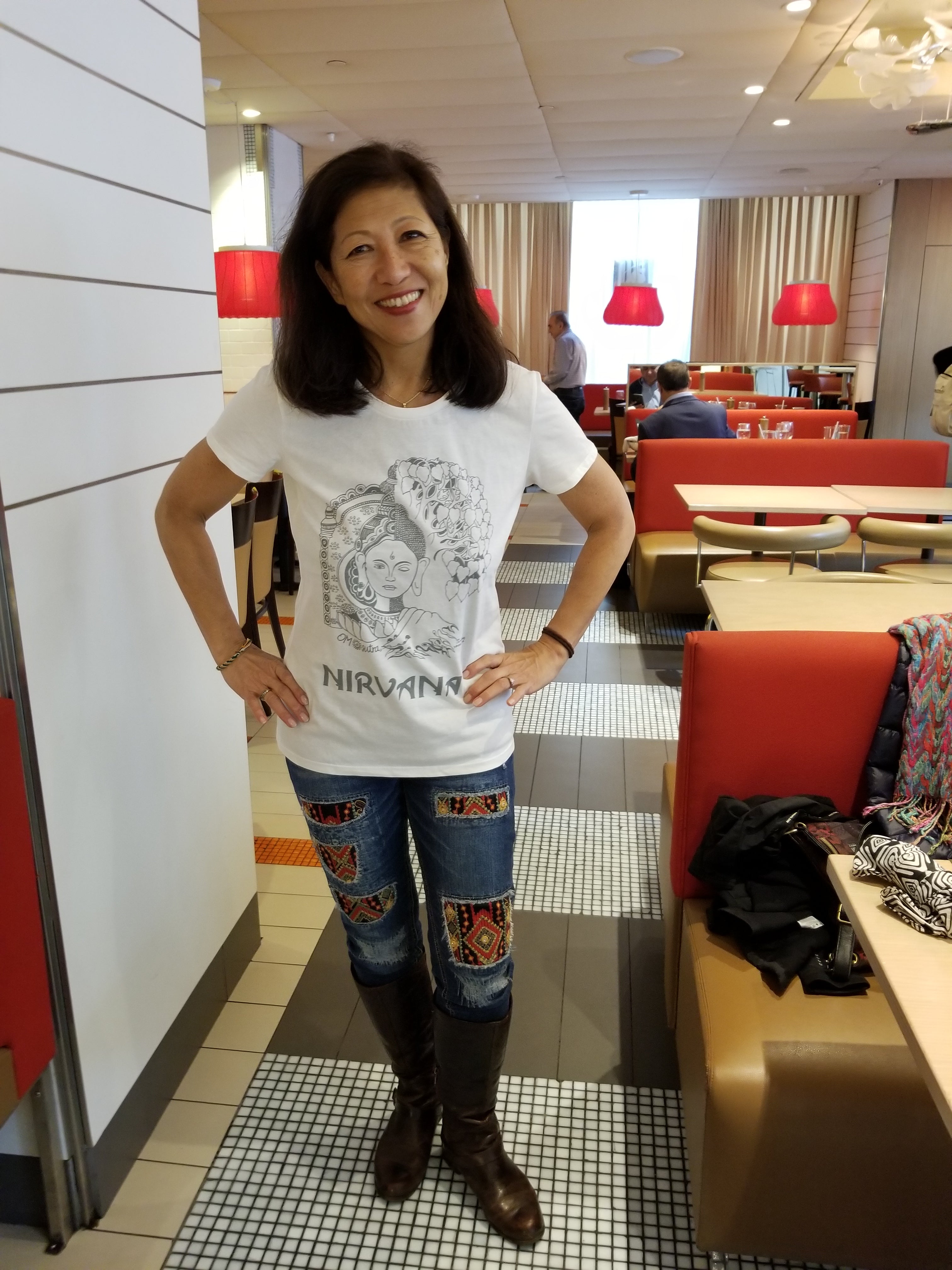 NIRVANA Tee - An art of practicing Mindfulness by OMSutra