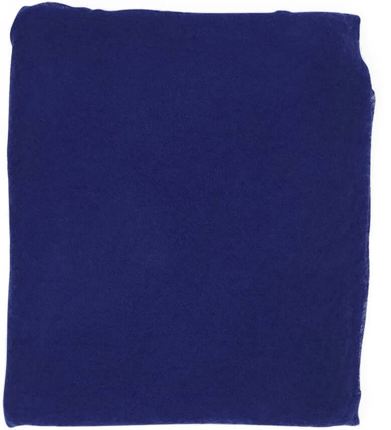 Blue Large Cashmere Plain Stole