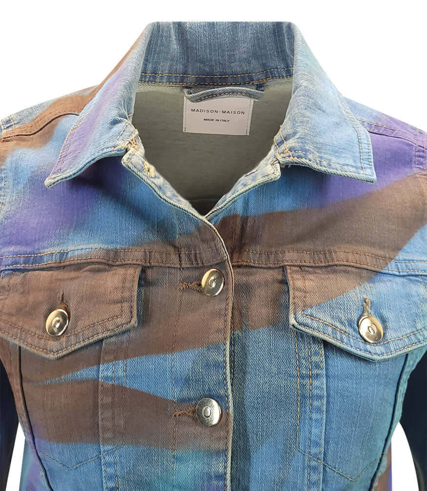 Light Blue Cotton Penelope Slim Jean Jacket