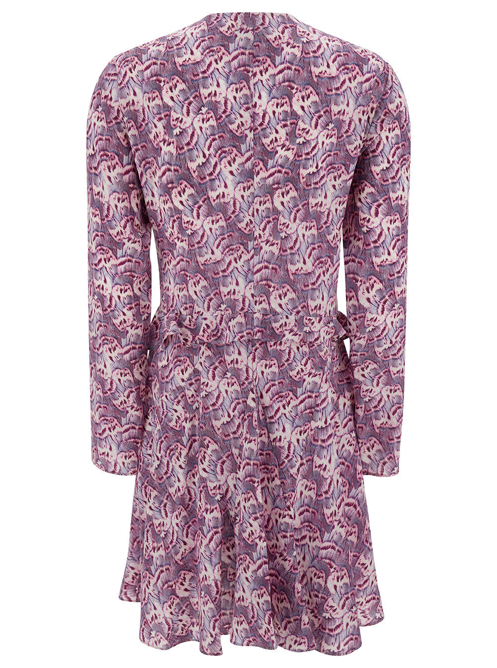 Isabel Marant Women Mini Violet Dress With All-Over Graphic Print In Stretch Silk Woman