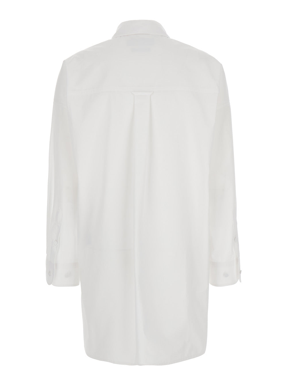 Gucci Women White Shirt With Classic Collar And Logo Lettering On The Collar In Cotton Woman