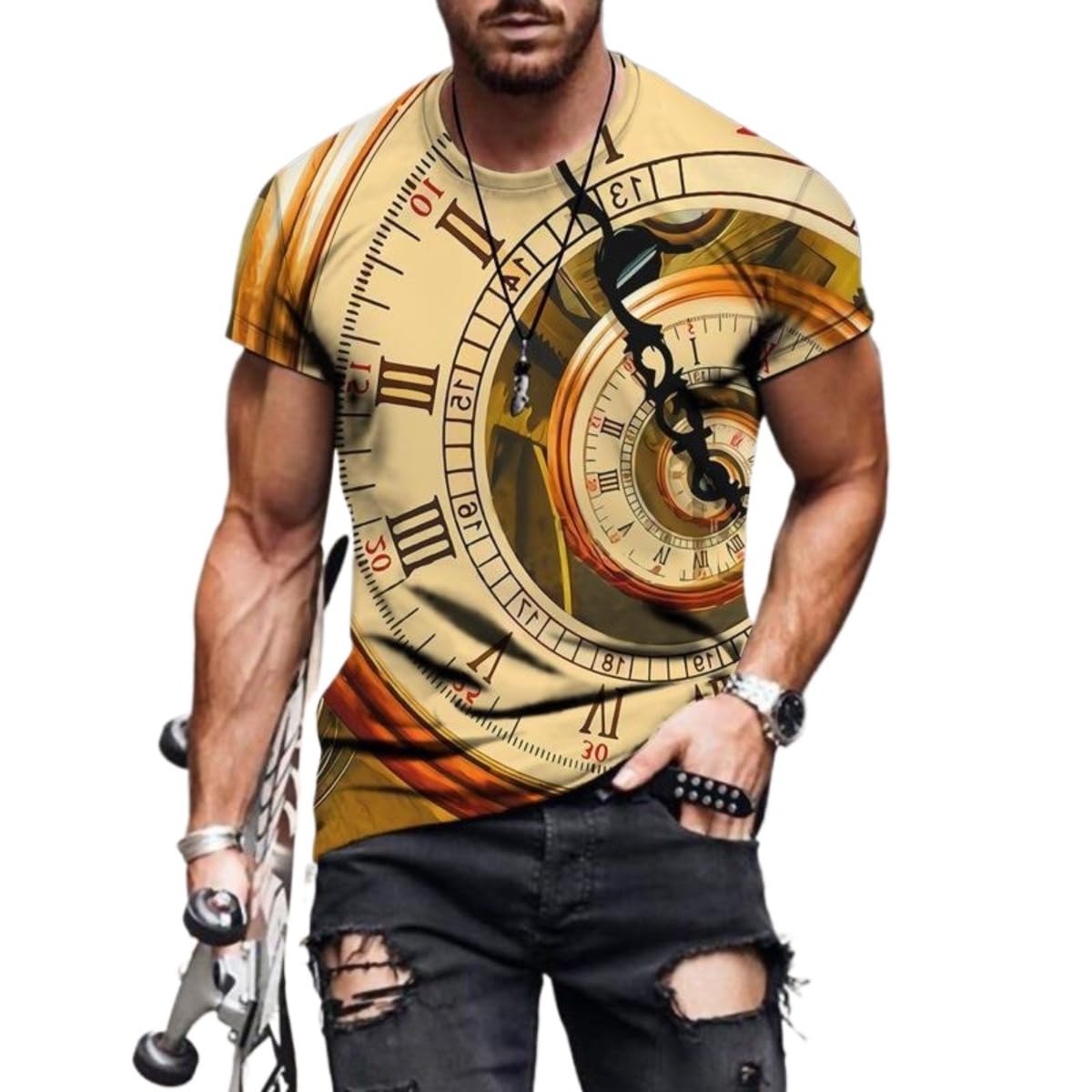 2025 Men's 3D Printed Short-Sleeved T-Shirt