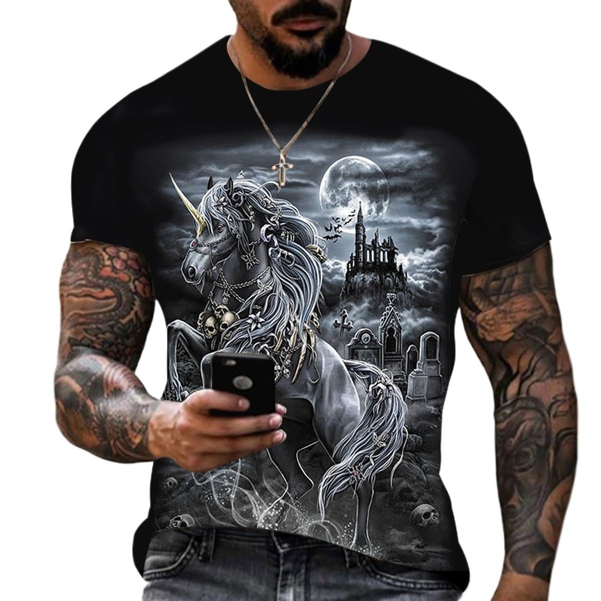 2025 Men's 3D Printed Short-Sleeved T-Shirt