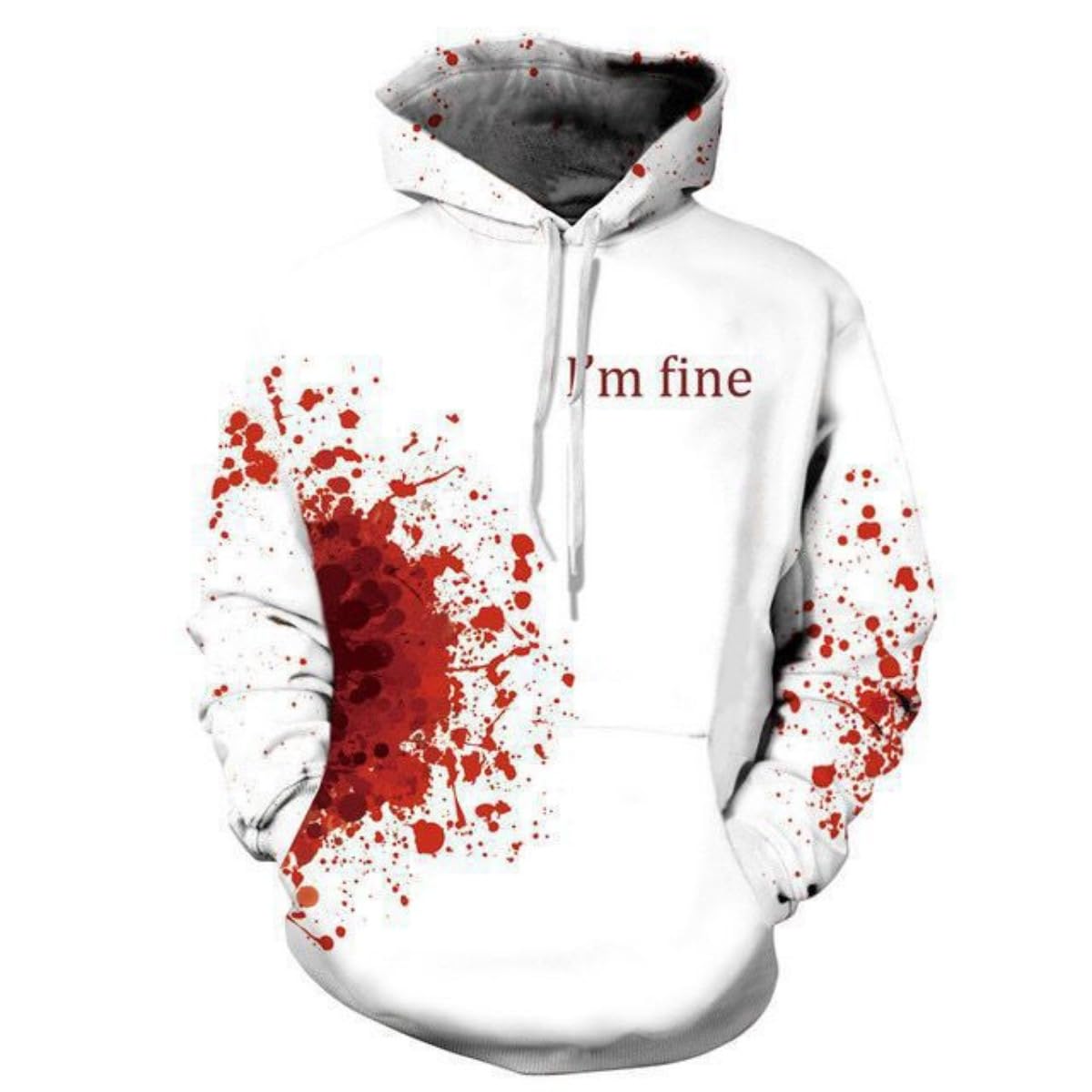 2025 new graffiti painting 3D digital printing hoodie, trendy men's sweater