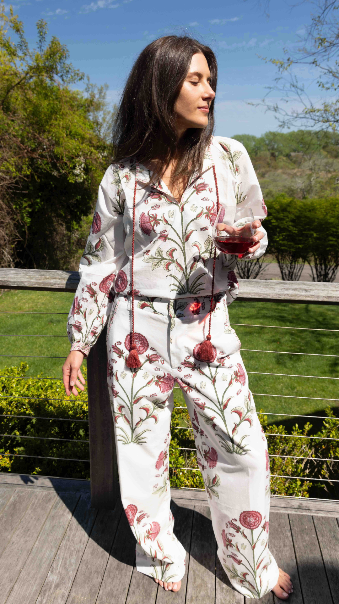 Edison Pant in Red Vine