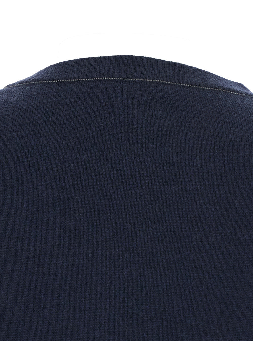 Brunello Cucinelli Women Blue Sweater With Round Neck In Cashmere Woman