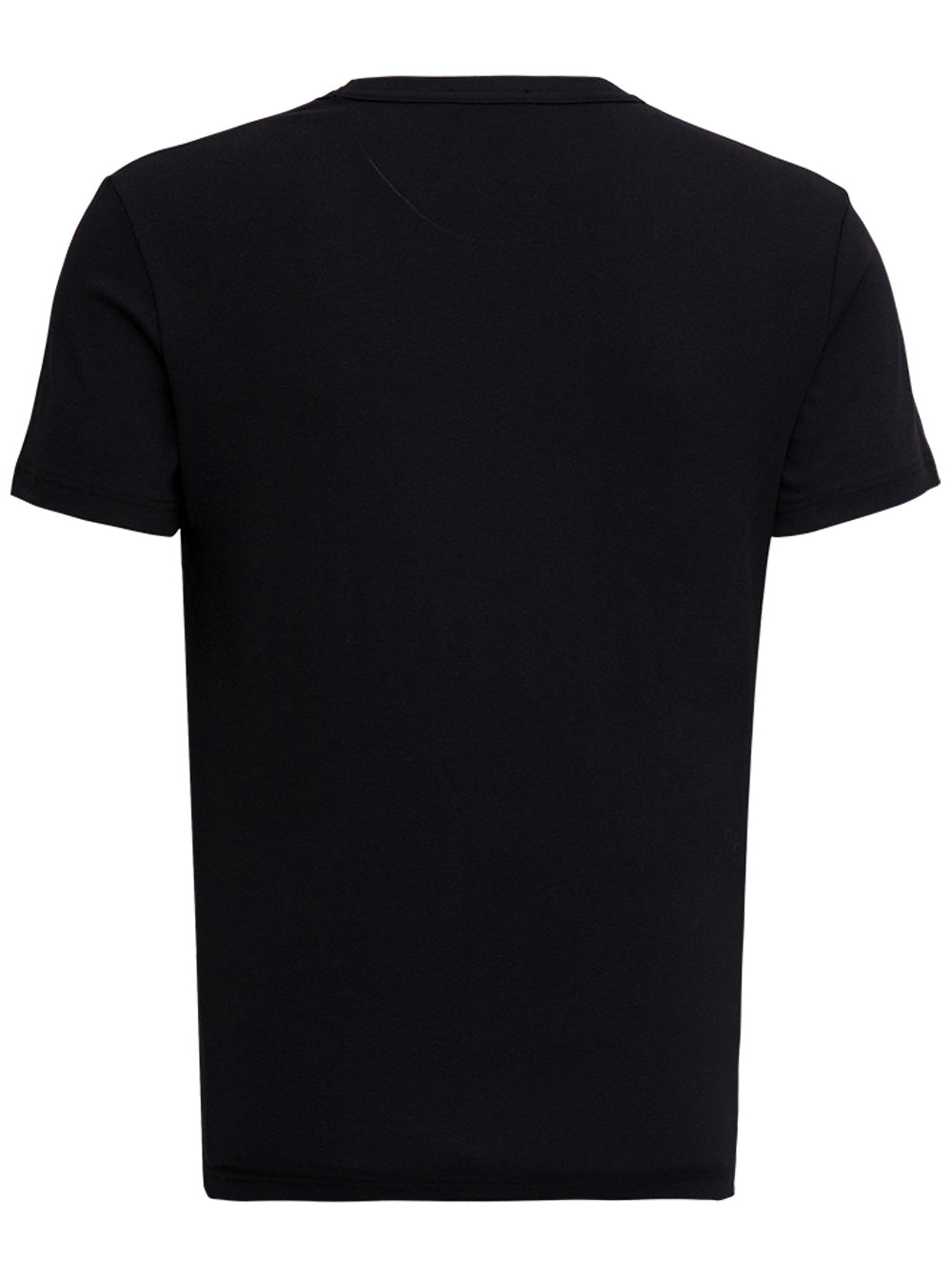 Tom Ford Men Black Stretch Cotton V-Neck T-Shirt