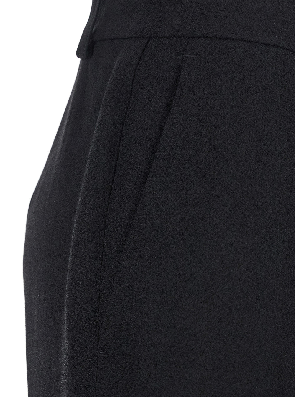 Balenciaga Women Black Pants With Belt Loops And Flared Leg In Viscose Woman