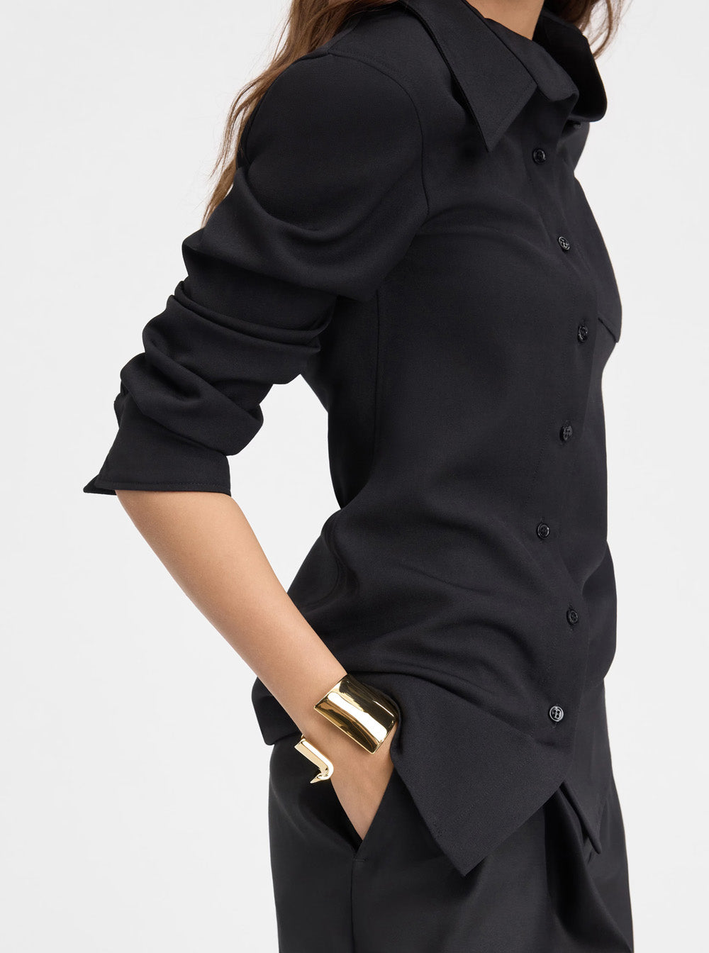 Jacquemus Women 'Le Bracelet J' Metallic Bracelet With Asymmetric And Sculpted Design In Copper Woman