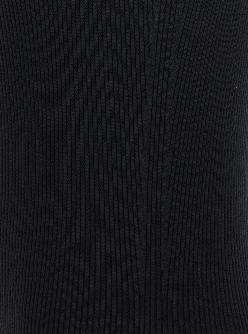 Rick Owens Women 'Athena' Black Ribbed Knit Sleeveless Asymmetric Long Dress With Wide Neckline In Viscose Blend Woman