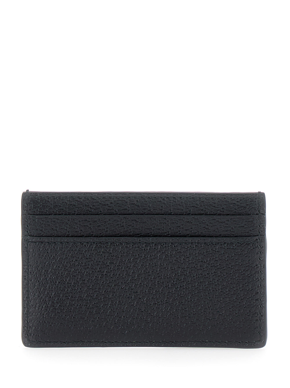 Gucci Men Black 'Gg Marmont' Cardholder With Aged-Gold Logo In Leather Man
