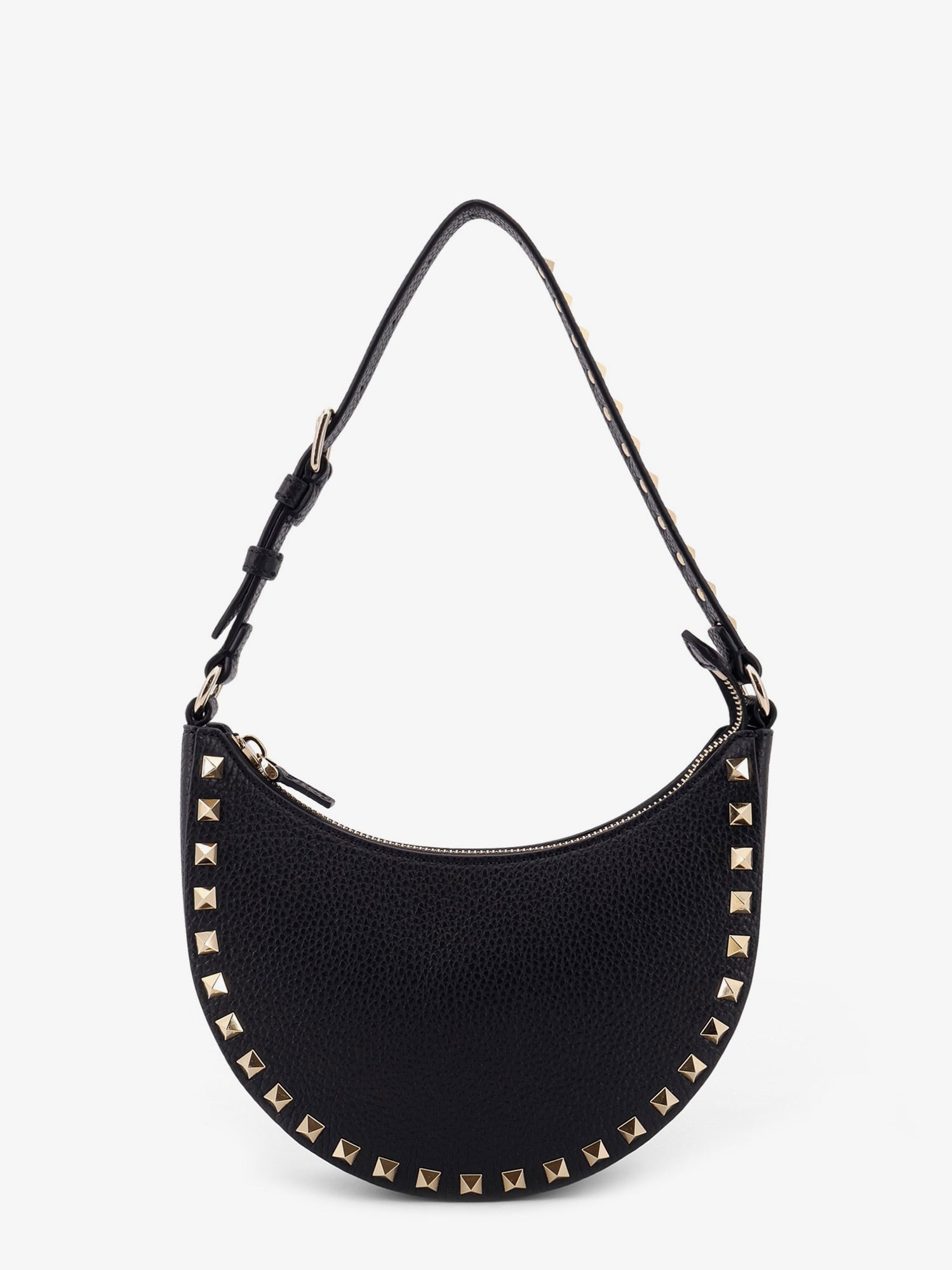 Valentino Garavani Women Valentino Garavani Rockstud Leather Mini Hobo Bag