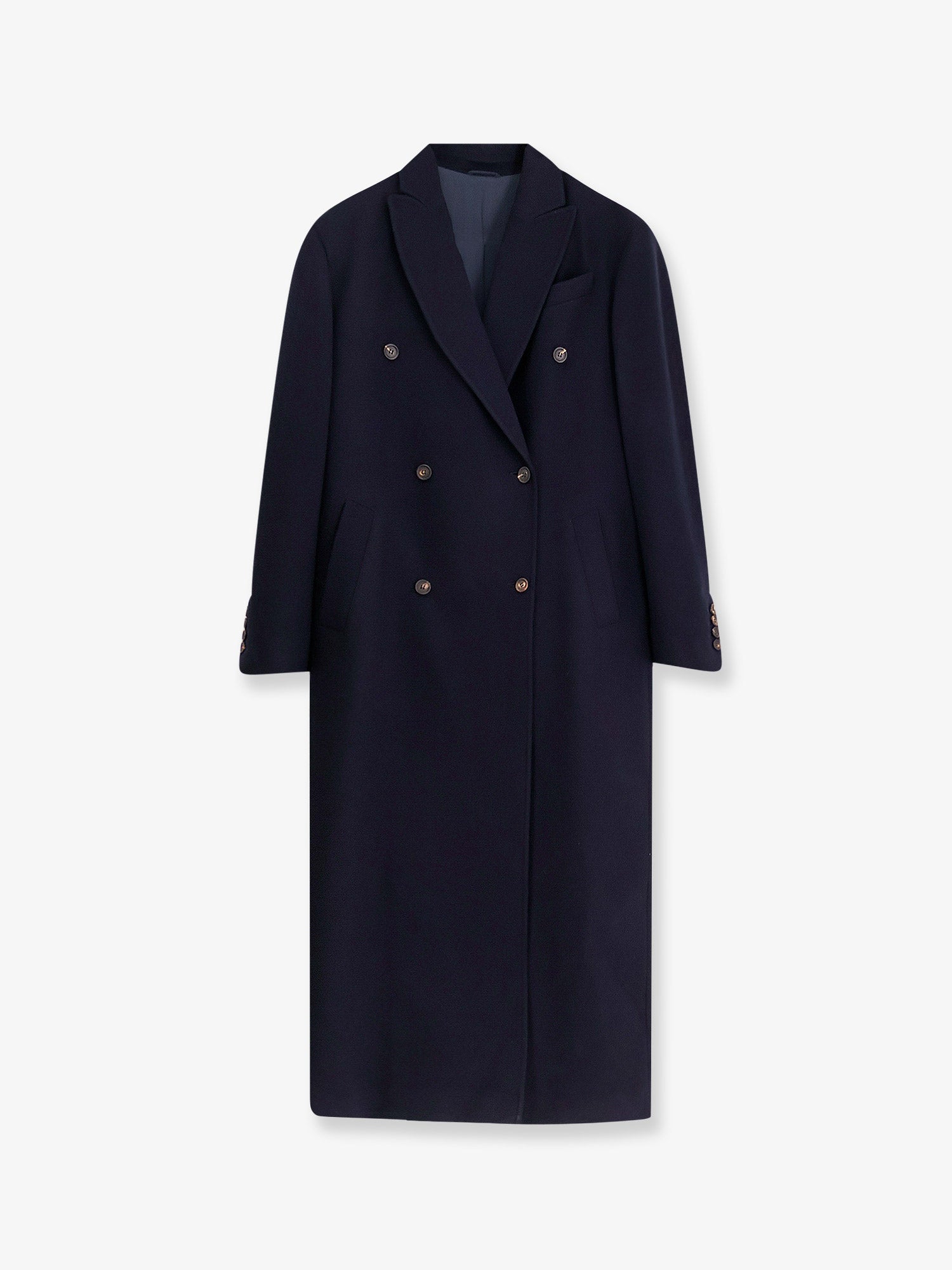 Brunello Cucinelli Women Double-Breasted Wool Coat