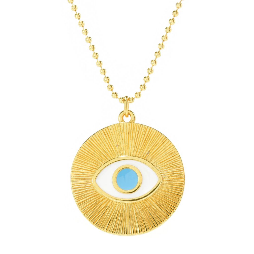 MAYAMAR 24K Gold Plated Enamel Choice of Motif Pendant w/ Chain by Steals