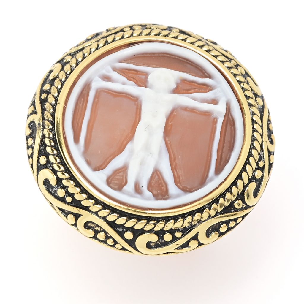 Cameo Italiano "Acropolis" Artist Series 18mm Shell Choice of Cameo Ring by Steals