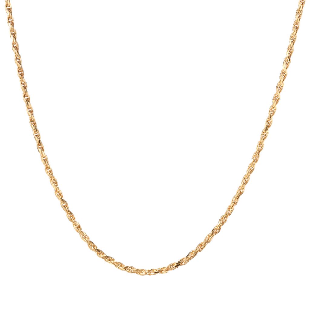 Cameo Italiano 18K Gold Plated "Elements" Rope Chain Necklace by Steals