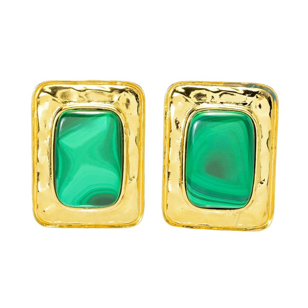 MAYAMAR 24K Gold Plated Handcrafted Choice of Gem Drop Earrings by Steals
