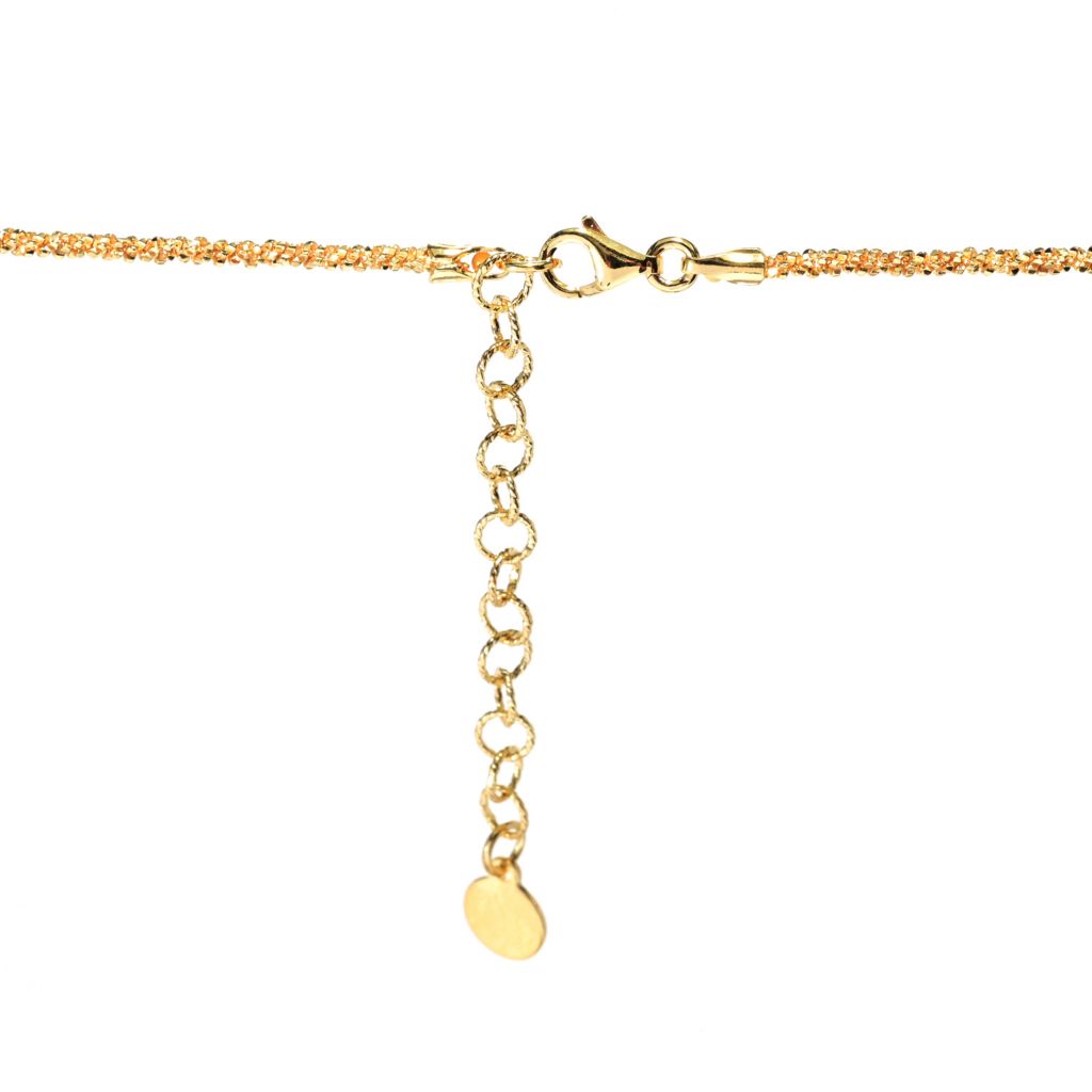 Cameo Italiano 18K Gold Plated "Scent" Flower Cameo Pendant w/ Chain by Steals