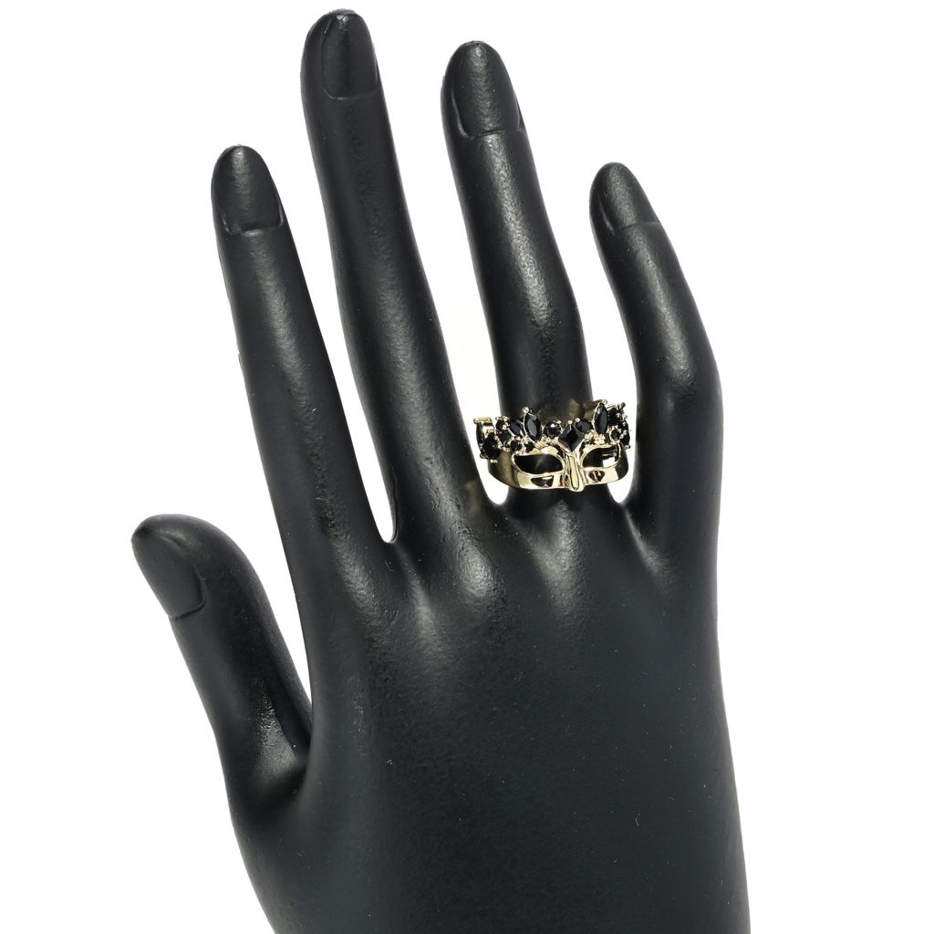 Toscana Italiana 18K Gold Plated 1.71ctw Choice of Gem Venetian Mask Ring by Steals