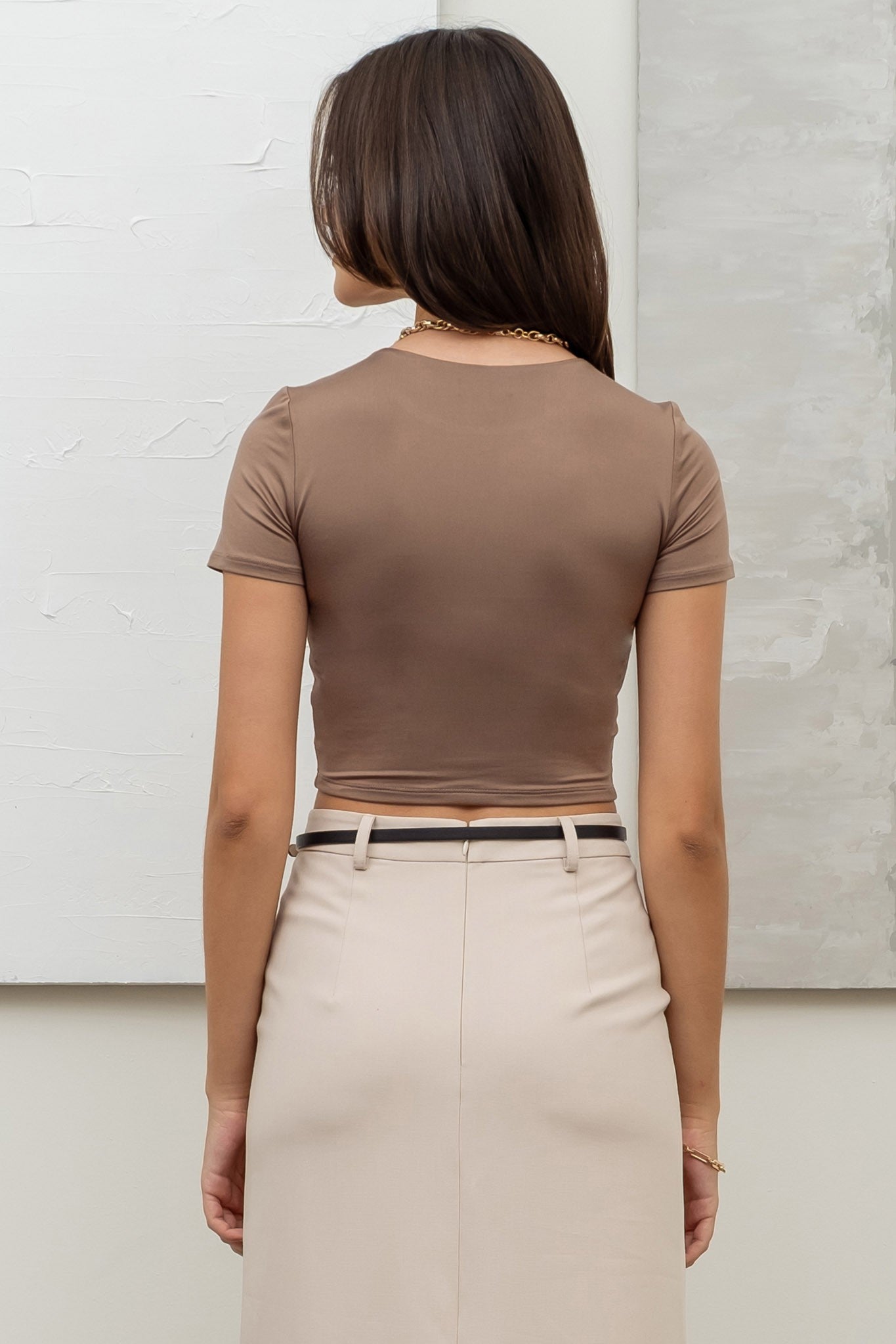 The Workshop Studio x Luxe Fit Cropped Tee