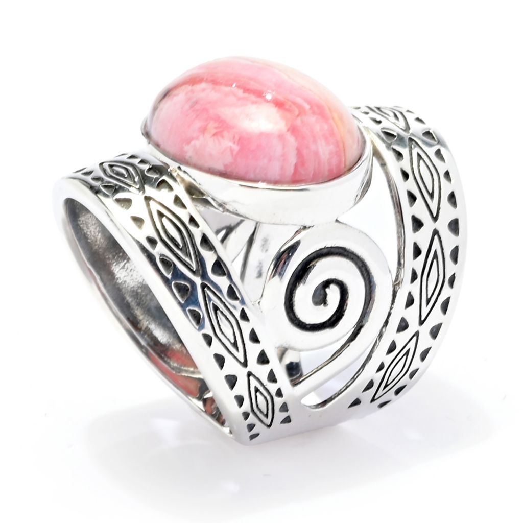 Southwest Elements Rhodochrosite East-West Ring by Steals