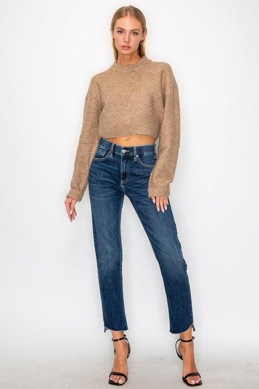 Francesca Tummy Control High Rise Straight Jeans