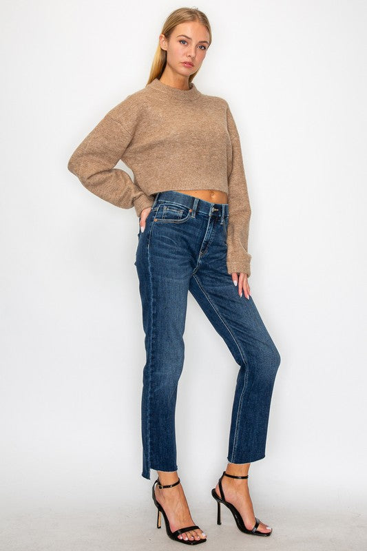 Francesca Tummy Control High Rise Straight Jeans