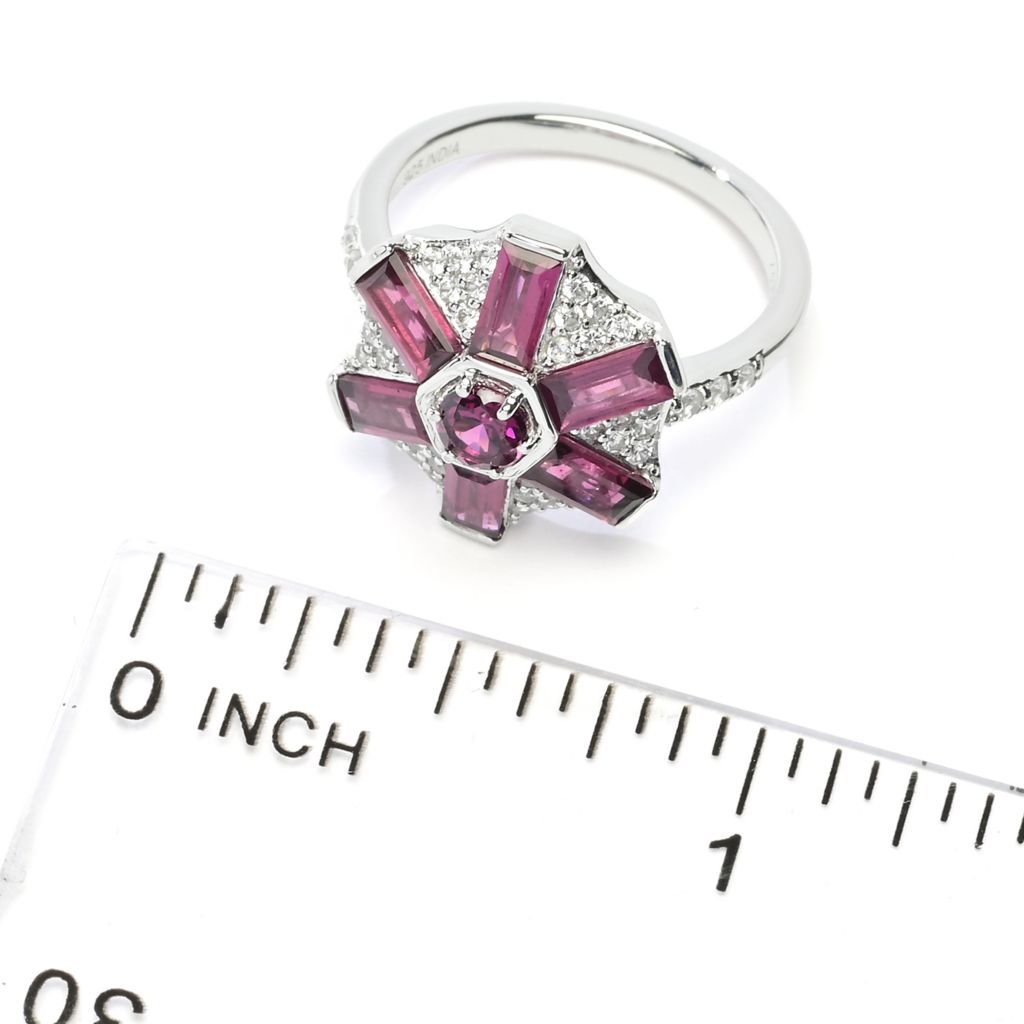 Gem Treasures Choice of Gemstone & White Zircon Pinwheel Ring by Steals