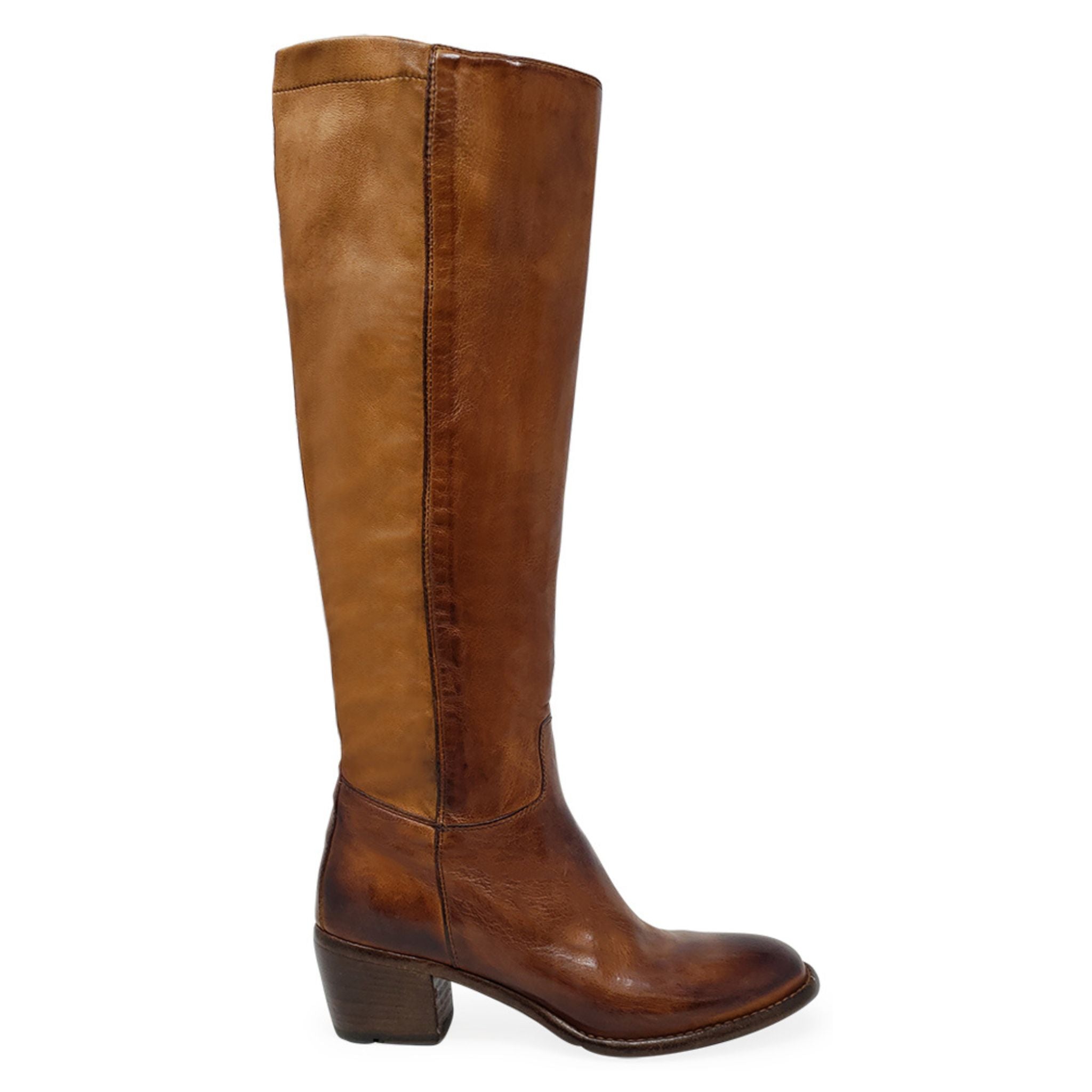 Cognac Knee High Boot