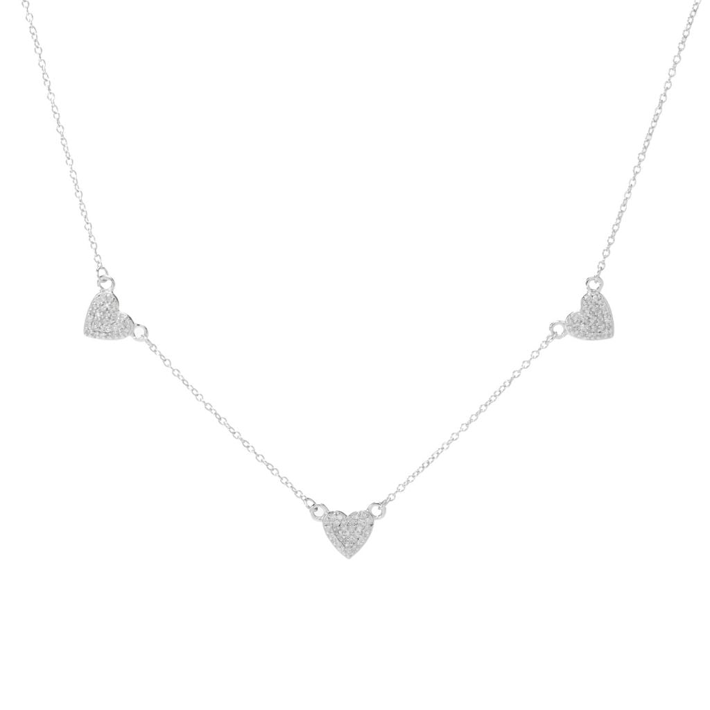 Diamond Treasures Sterling Silver 0.37ctw Diamond Choice of Charm Necklace by Steals