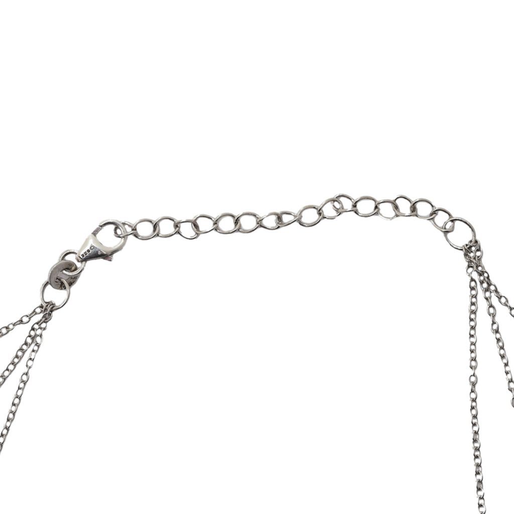 Elemental Gems 7mm Black Onyx Station 3-Row Layered Necklace by Steals