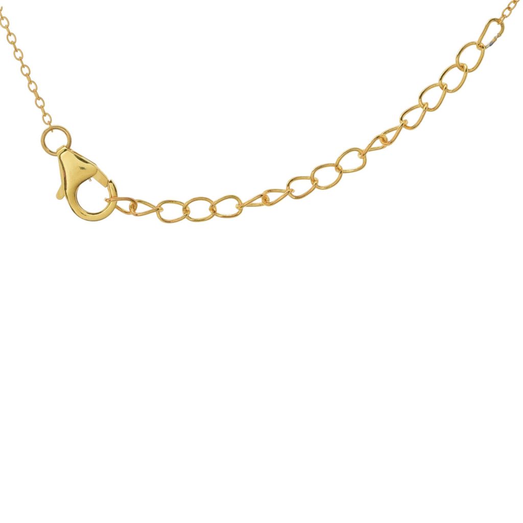 Elemental Gems Sleeping Beauty Turquoise & Zircon East-West Pendant by Steals