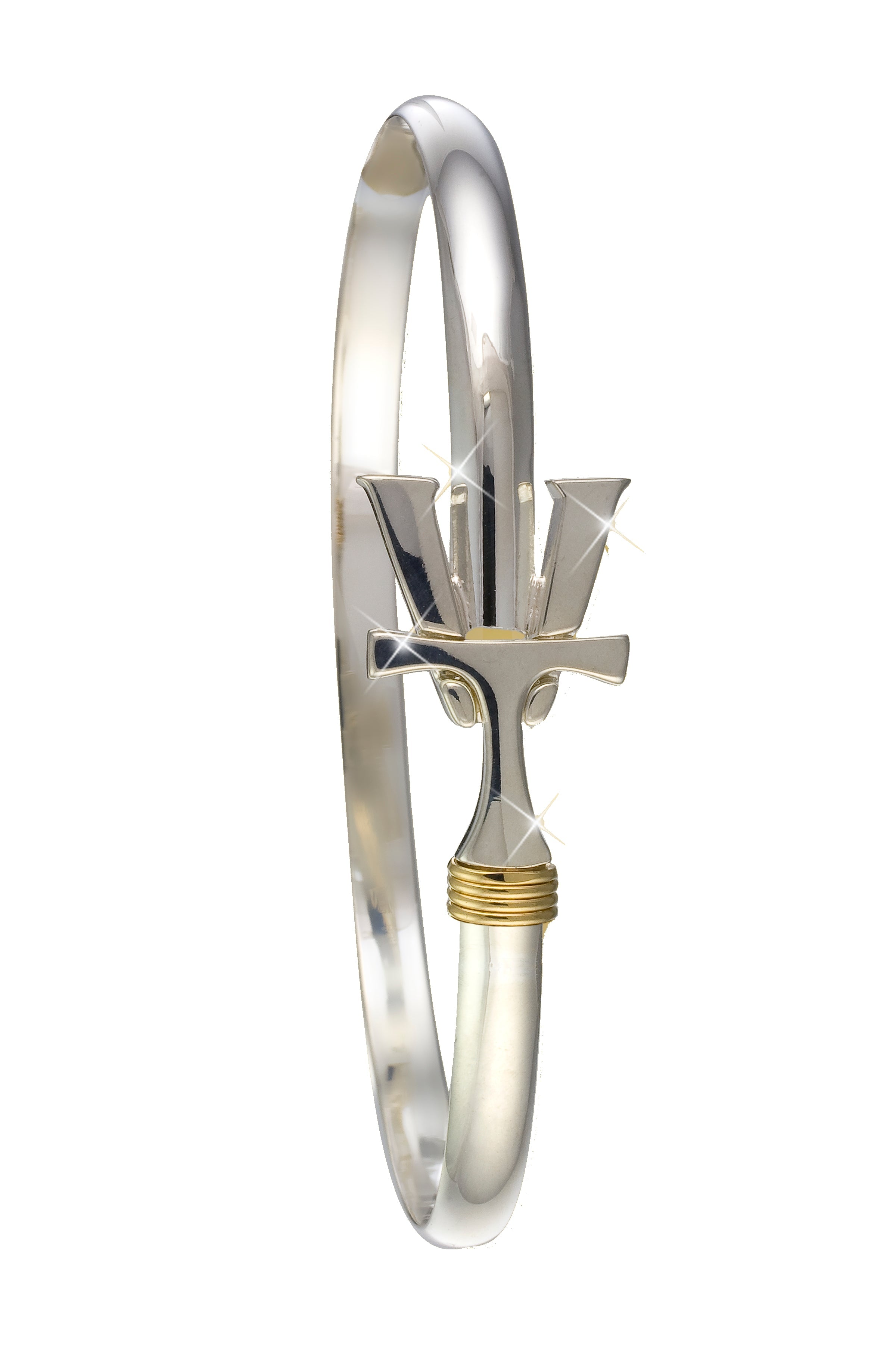 Vermont   Hook Bracelet Silver - 4mm Band - 8.5 Inch