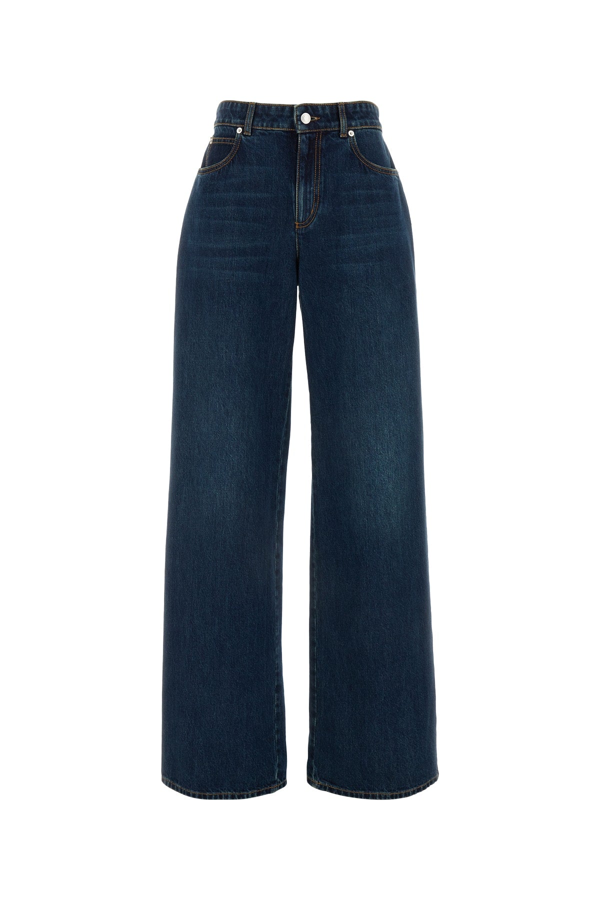 Alexander Mcqueen Women Denim Trousers*3