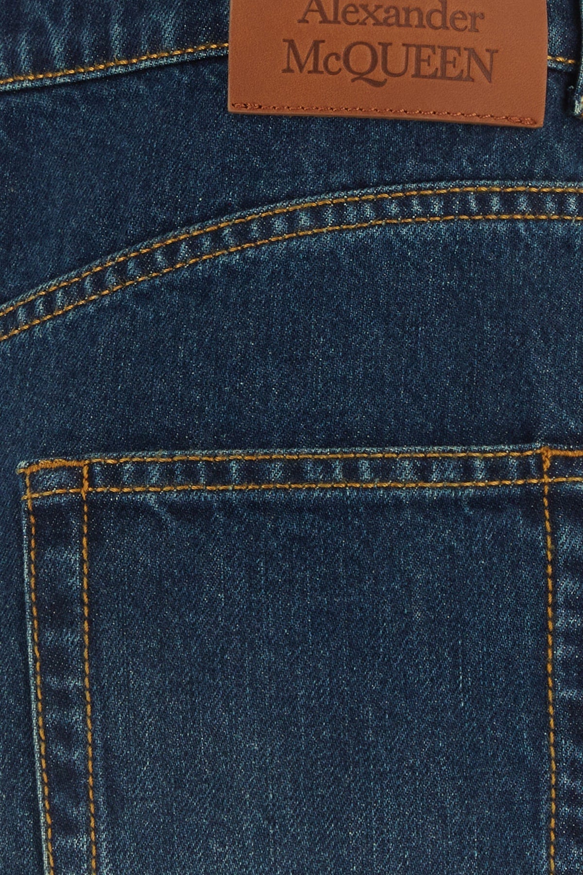 Alexander Mcqueen Women Denim Trousers*3