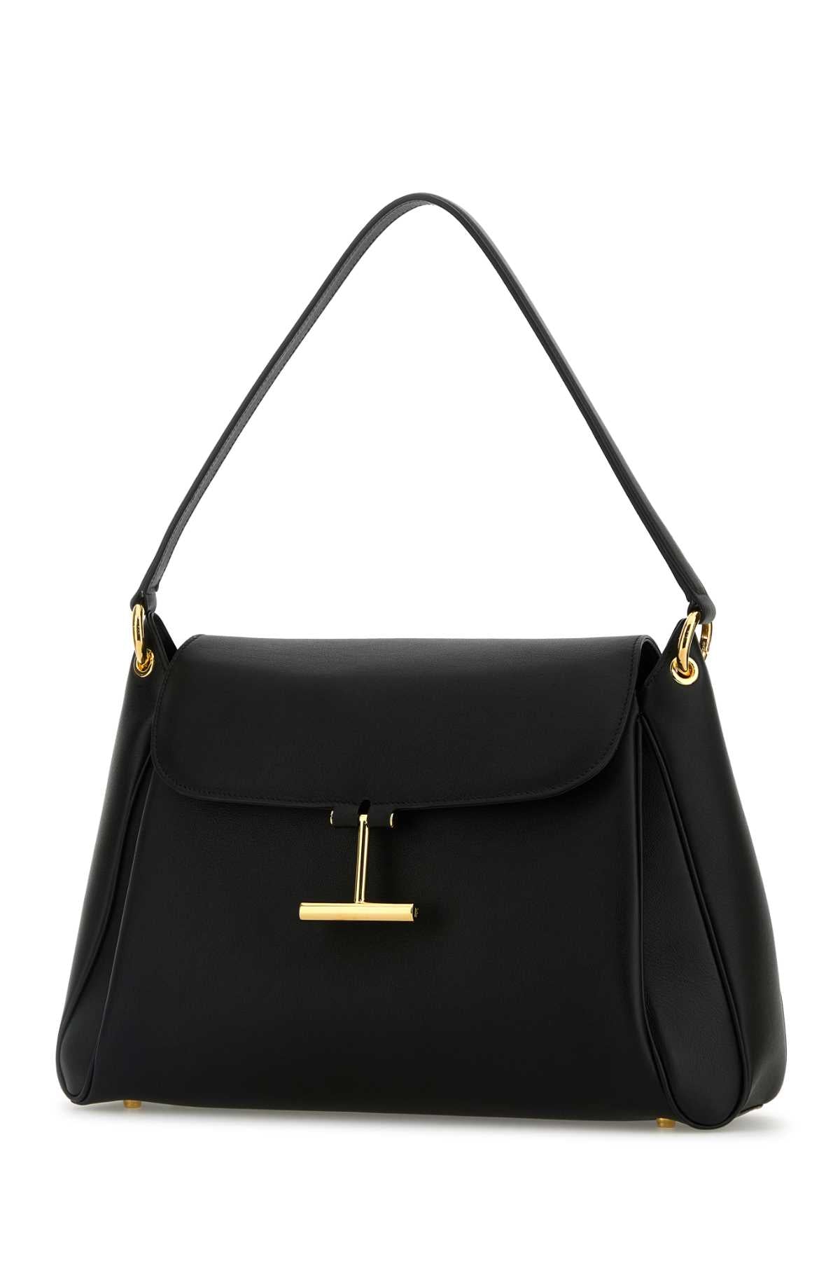 Tom Ford Women Black Leather Medium Tara Shoulder Bag