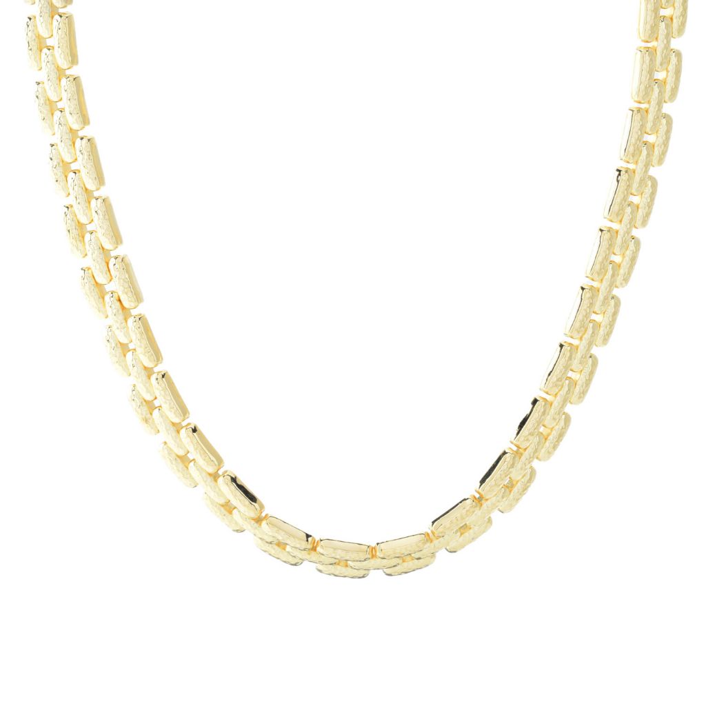 Toscana Italiana 18K Gold Plated Acqua Bagnata Panther Link Necklace by Steals