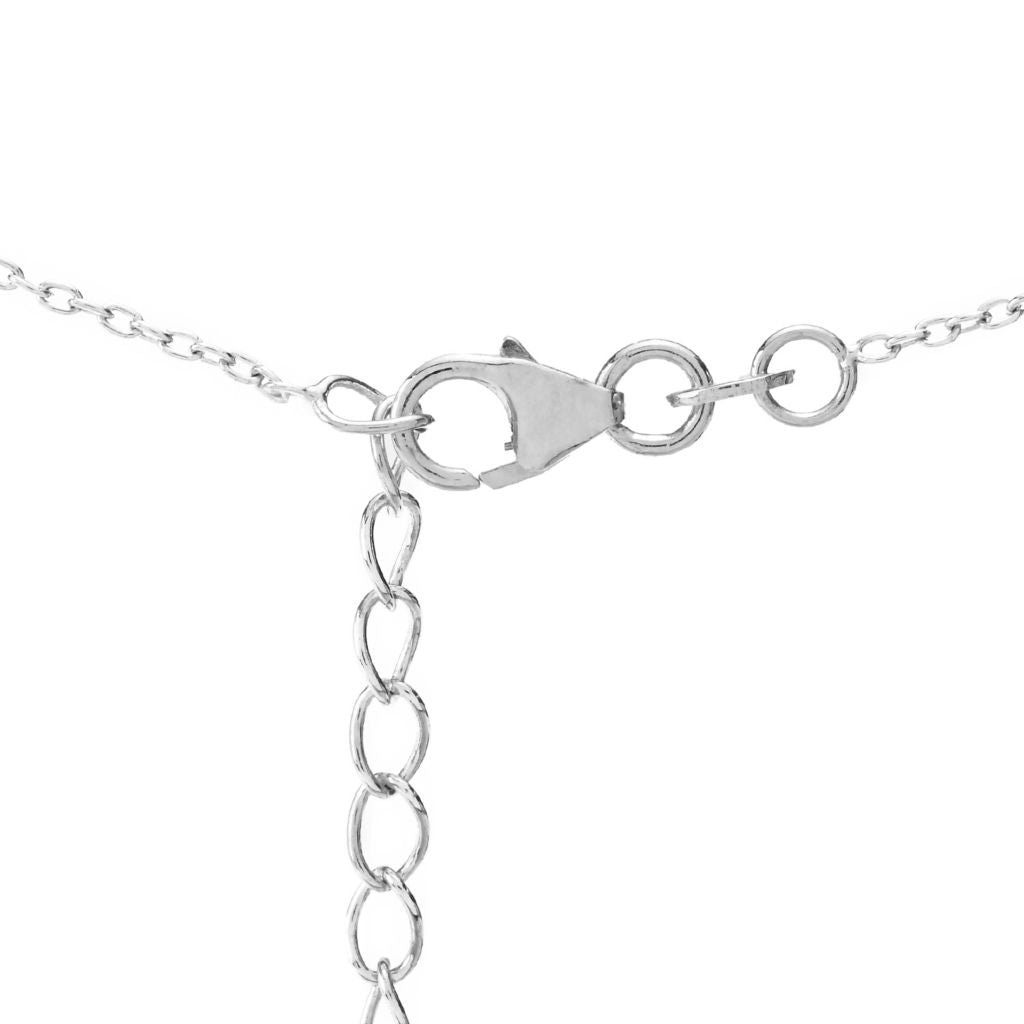 Gem Treasures 2.68ctw Aquamarine & Zircon 3-Stone Drop Pendant w/ Chain by Steals