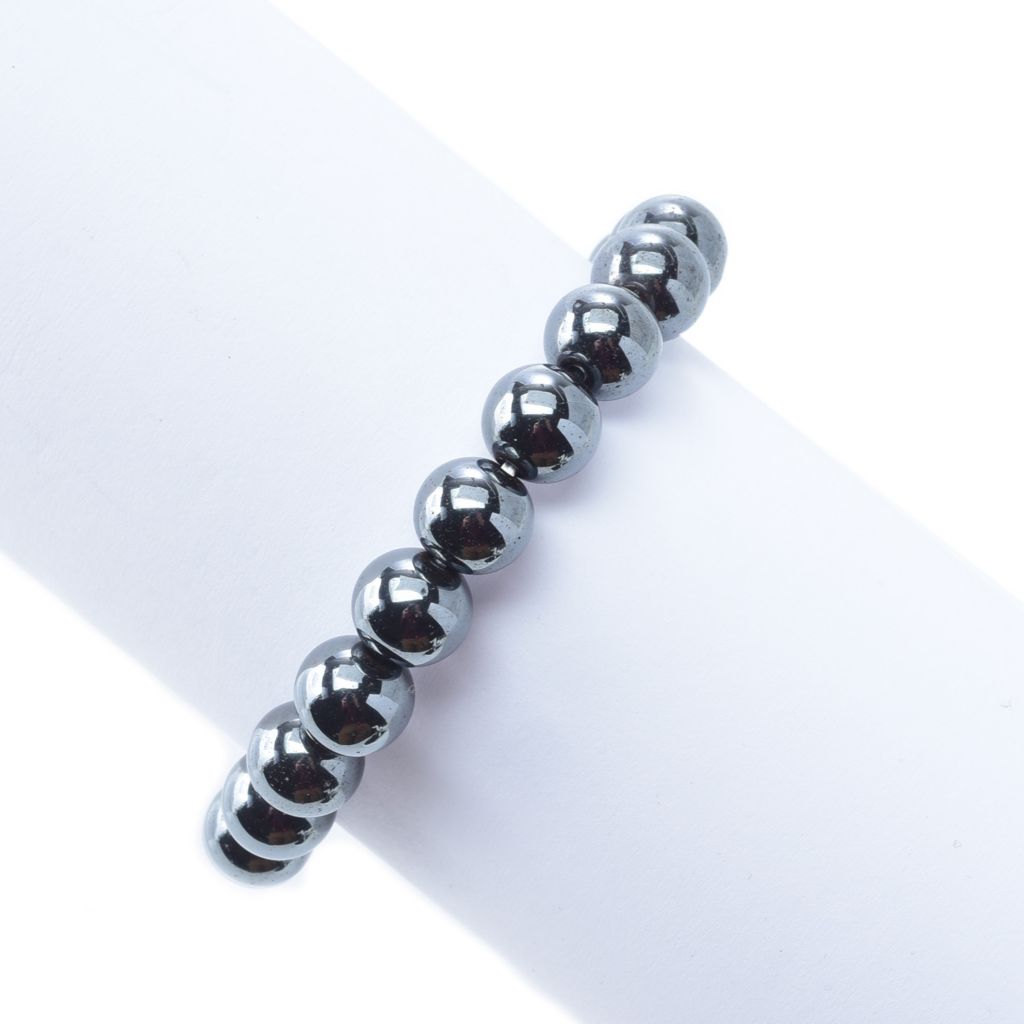 Choice of 10mm Gemstone Bead 7.5" Stretch Bracelet by Steals