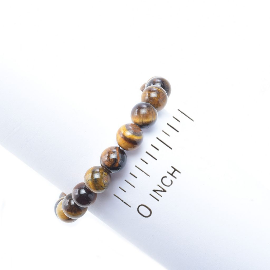 Choice of 10mm Gemstone Bead 7.5" Stretch Bracelet by Steals