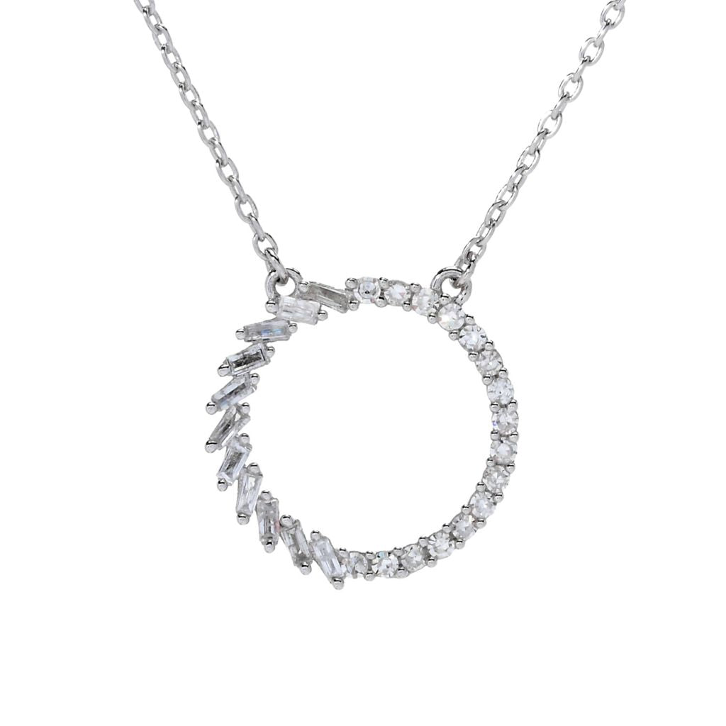 Diamond Treasures 0.30ctw Diamond Eternity Pendant w/ Chain by Steals